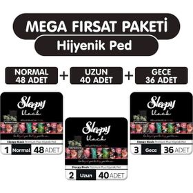 Sleepy Black Premium Plus 124x Mega Hijyenik Ped