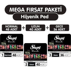 Sleepy Black Premium Plus 124x Mega Hijyenik Ped