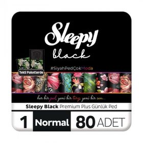 Sleepy Black Premium Plus 80 Adet Normal Günlük Ped