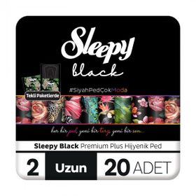 Sleepy Black Premium Plus Uzun 6x20 Hijyenik Ped