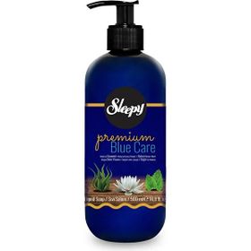 Sleepy Blue Care Seri Premium Doğal Lotus Çiçeği Deniz Yosunu Su Nane 500 ml Sıvı Sabun