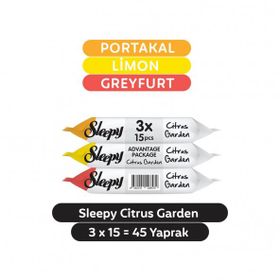 Sleepy Citrus Garden 3x15 45 Yaprak Cep Mendili