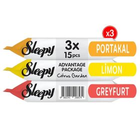 Sleepy Citrus Garden 9x15 135 Yaprak Cep Mendili