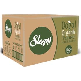 Sleepy Doğal Organik 50x24'lü 1200 Yaprak Islak Temizlik Havlusu