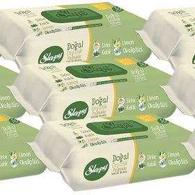 Sleepy Doğal Pamuklu 9x50 Yaprak Islak Mendil