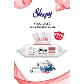 Sleepy Easy 100 Yaprak Clean Kiraz Çiçeği Yüzey Temizlik Havlusu