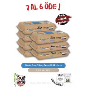 Sleepy Easy 50 Yaprak Clean Bio Çözünür Deniz Tuzu ve Deniz Yosunu Yüzey Temizlik Havlusu (3 adet)