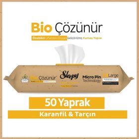 Sleepy Easy 50 Yaprak Clean Bio Çözünür Karanfil ve Tarçın Yüzey Temizlik Havlusu