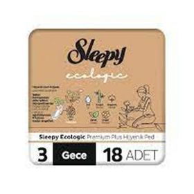 Sleepy Ecologic Gece 18'li Hijyenik Ped
