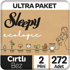 Sleepy Ecologic No:2 Mini 272 Adet Bebek Bezi
