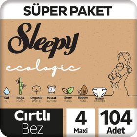 Sleepy Ecologic No:4 Maxi 104 Adet Bebek Bezi