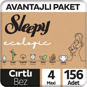 Sleepy Ecologic No:4 Maxi 156 Adet Bebek Bezi