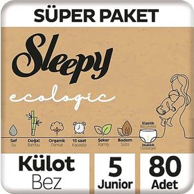 Sleepy Ecologic No:5 Junior 80 Adet Külot Bebek Bezi