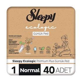 Sleepy Ecologic Normal 40'lı Premium Plus Günlük Ped