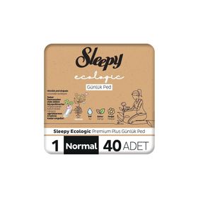 Sleepy Ecologic Normal 40'lı Premium Plus Günlük Ped