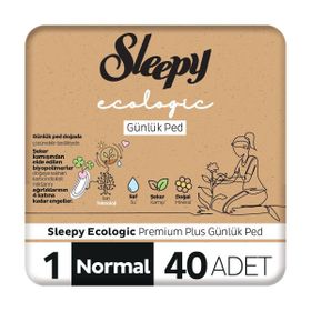 Sleepy Ecologic Normal 40'lı Premium Plus Günlük Ped