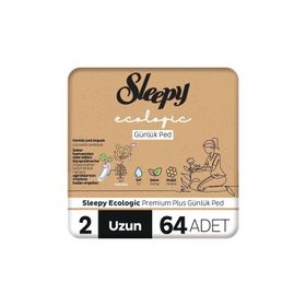 Sleepy Ecologic Normal Premium Plus 2 Uzun 64'lü Günlük Ped