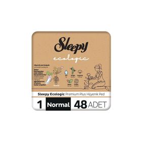 Sleepy Ecologic Premium Plus 1 Normal 48'li Hijyenik Ped