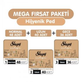 Sleepy Ecologic Premium Plus 124'lı Mega Hijyenik Ped