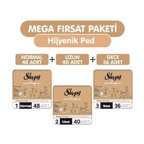 Sleepy Ecologic Premium Plus 124'lı Mega Hijyenik Ped
