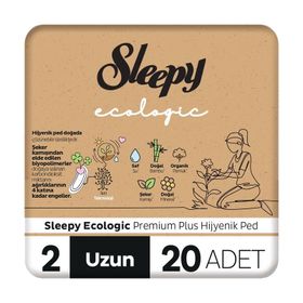 Sleepy Ecologic Premium Plus 20'lı Uzun Hijyenik Ped