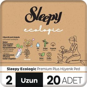 Sleepy Ecologic Premium Plus 20'lı Uzun Hijyenik Ped