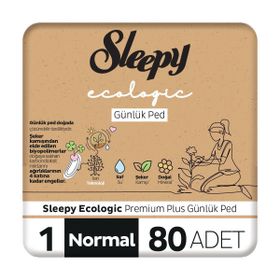 Sleepy Ecologic Premium Plus 80 Adet Normal Günlük Ped