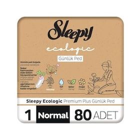 Sleepy Ecologic Premium Plus 80 Adet Normal Günlük Ped