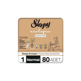 Sleepy Ecologic Premium Plus 80 Adet Normal Günlük Ped