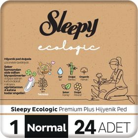 Sleepy Ecologic Premium Plus Normal 24 Adet Hijyenik Ped