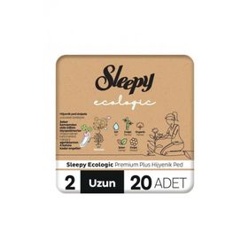 Sleepy Ecologic Premium Plus Uzun 20 Adet Hijyenik Ped