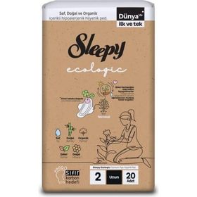 Sleepy Ecologic Premium Plus Uzun 20 Adet Hijyenik Ped