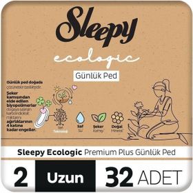 Sleepy Ecologic Premium Plus Uzun 32'li Günlük Ped