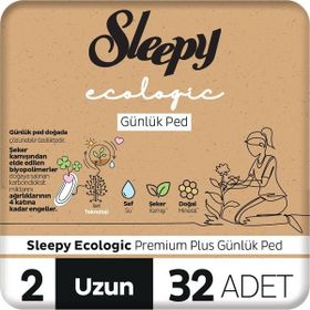 Sleepy Ecologic Premium Plus Uzun 32'li Günlük Ped