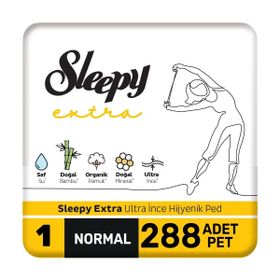 Sleepy Extra 288 Adet 6 Paket Ultra İnce Hijyenik Normal Mega Ped