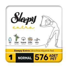 Sleepy Extra 576 Adet 12 Paket Ultra İnce Hijyenik Normal Mega Ped