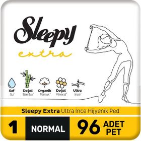 Sleepy Extra 96 Adet 2 Paket Ultra İnce Hijyenik Normal Mega Ped