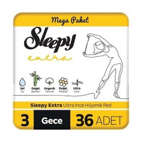 Sleepy Extra Gece 36'lı Ultra İnce Hijyenik Ped
