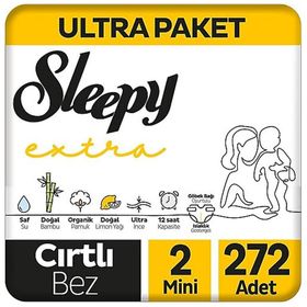 Sleepy Extra No:2 Mini 272 Adet Bebek Bezi