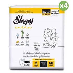 Sleepy Extra No:2 Mini 272 Adet Bebek Bezi