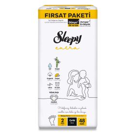 Sleepy Extra No:2 Mini 48 Adet Bebek Bezi