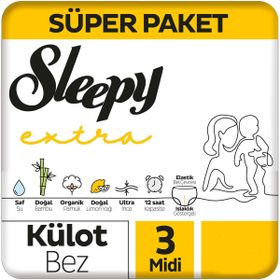 Sleepy Extra No:3 Midi 224 Adet Külot Bebek Bezi