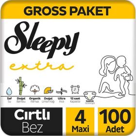 Sleepy Extra No:4 Maxi 100 Adet Bebek Bezi
