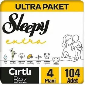 Sleepy Extra No:4 Maxi 104 Adet Bebek Bezi