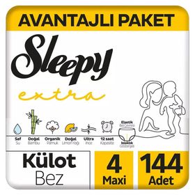 Sleepy Extra No:4 Maxi 144 Adet Külot Bebek Bezi