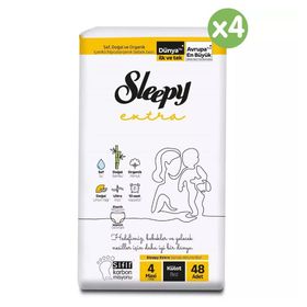 Sleepy Extra No:4 Maxi 192 Adet Külot Bebek Bezi