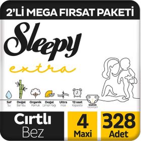Sleepy Extra No:4 Maxi 328 Adet Bebek Bezi