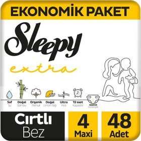 Sleepy Extra No:4 Maxi 48 Adet Bebek Bezi