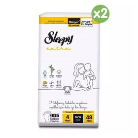 Sleepy Extra No:4 Maxi 96 Adet Bebek Bezi