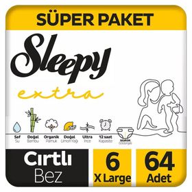 Sleepy Extra No:6 XLarge 64 Adet Bebek Bezi